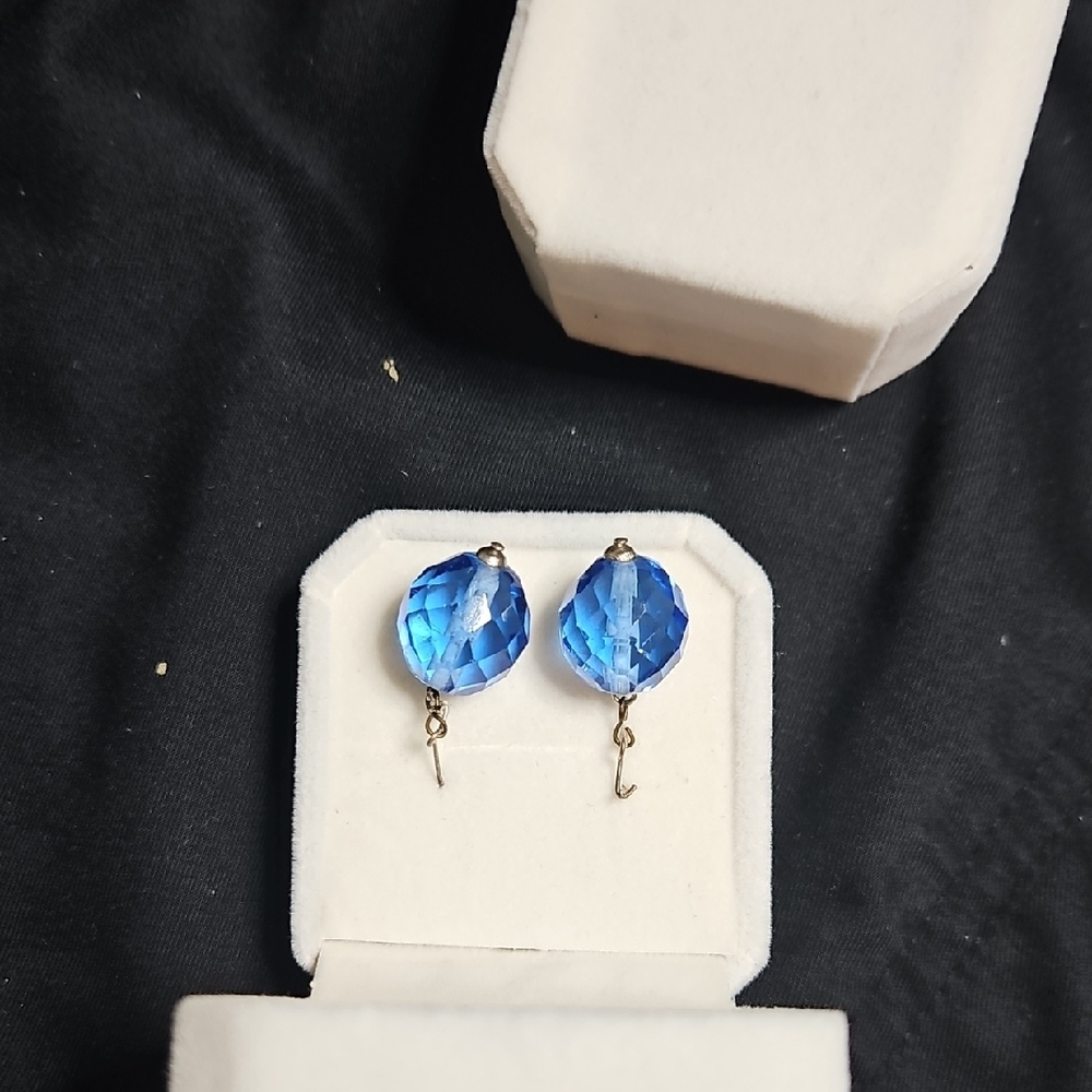 Source Unknown Radiant Blue Earrings - image 7